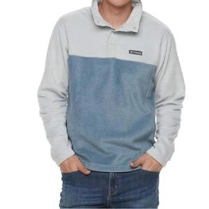 Columbia Men's Blue and Gray Pullover